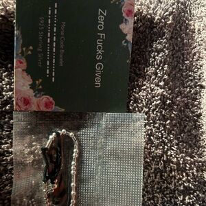 Zero Fucks Given Morse Code Bracelet